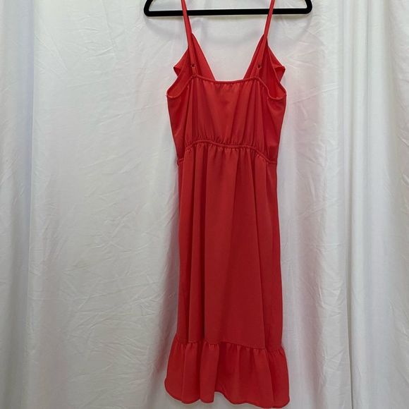 Monteau ruffled flowy spaghetti strap mini dress, size M - Picture 7 of 7